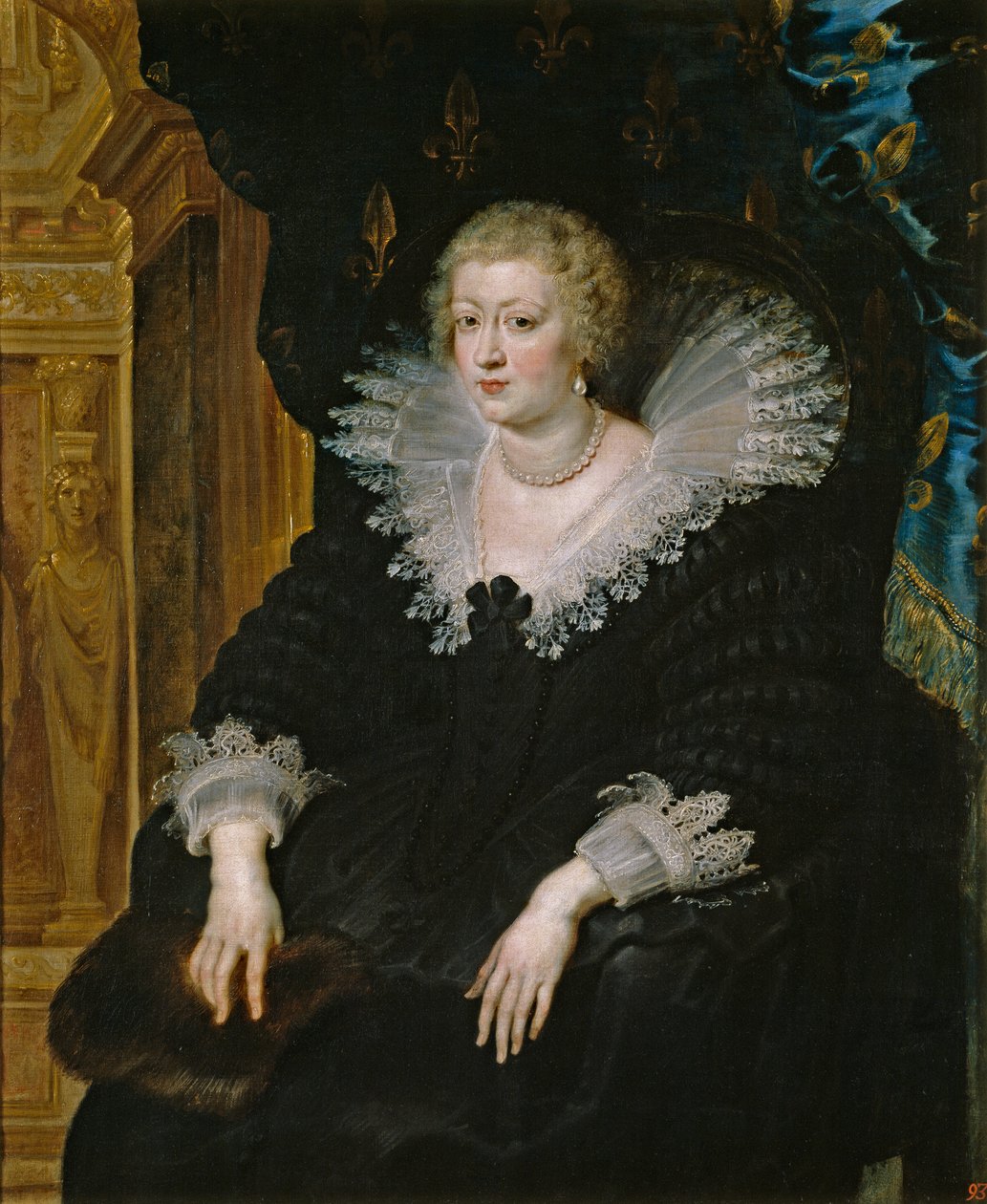 Retrato de Ana da Áustria (1601-1666) de Peter Paul Rubens
