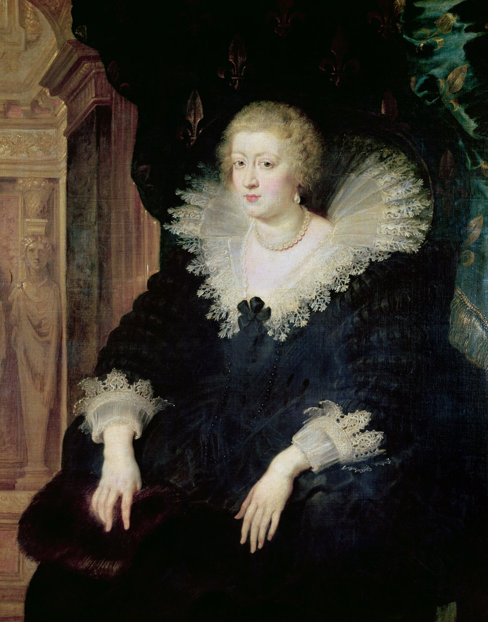 Retrato de Ana da Áustria (1601-66) c.1622 de Peter Paul Rubens