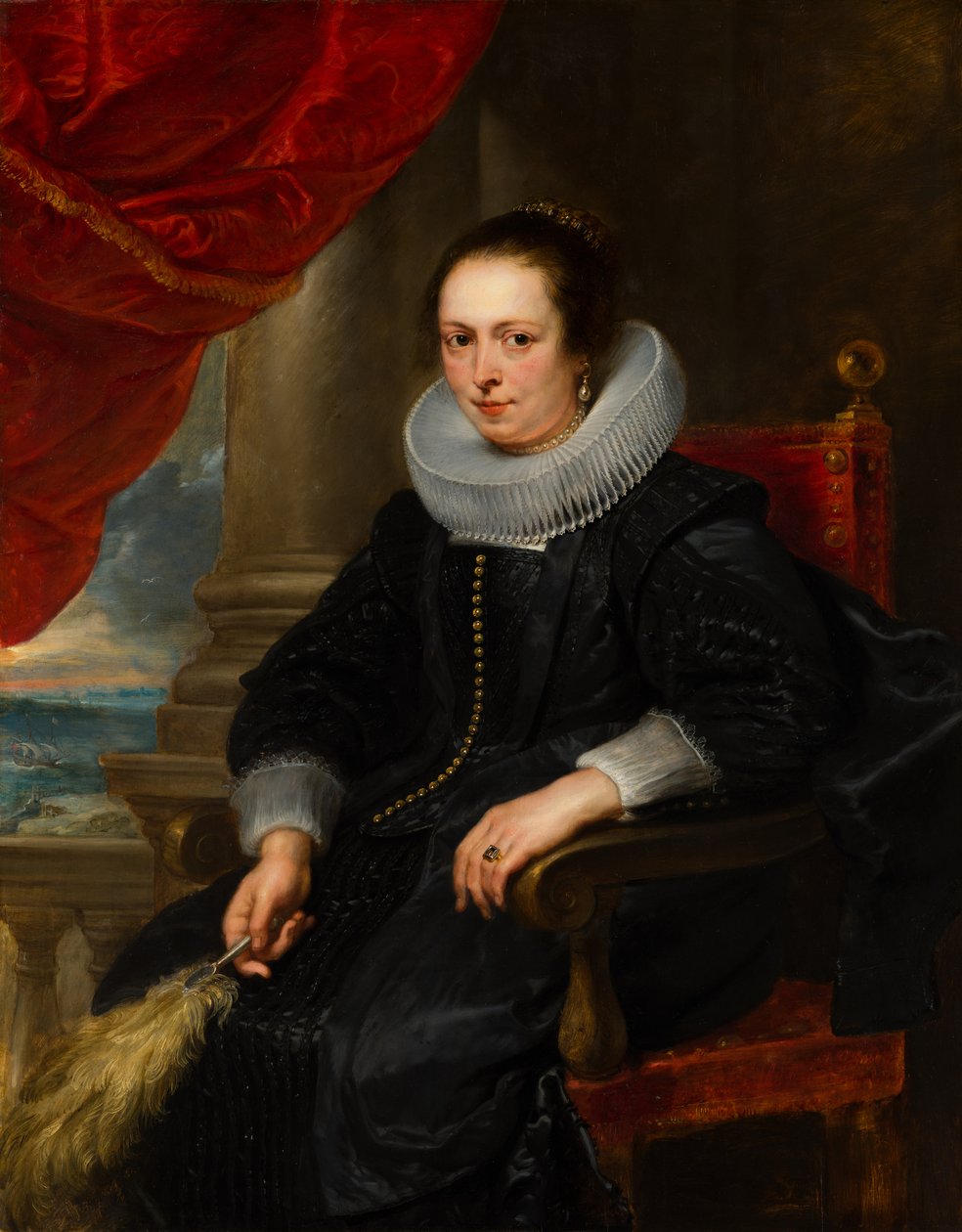 Retrato de uma mulher, possivelmente Clara Fourment (1593-1643) de Peter Paul Rubens