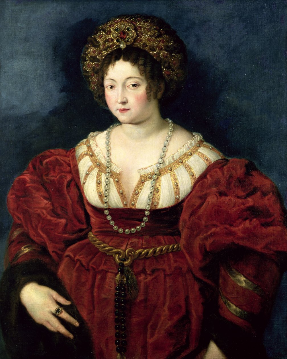 Retrato póstumo de Isabella d&39;Este, marquesa de Mântua (1474-1539), 1605-8 de Peter Paul Rubens