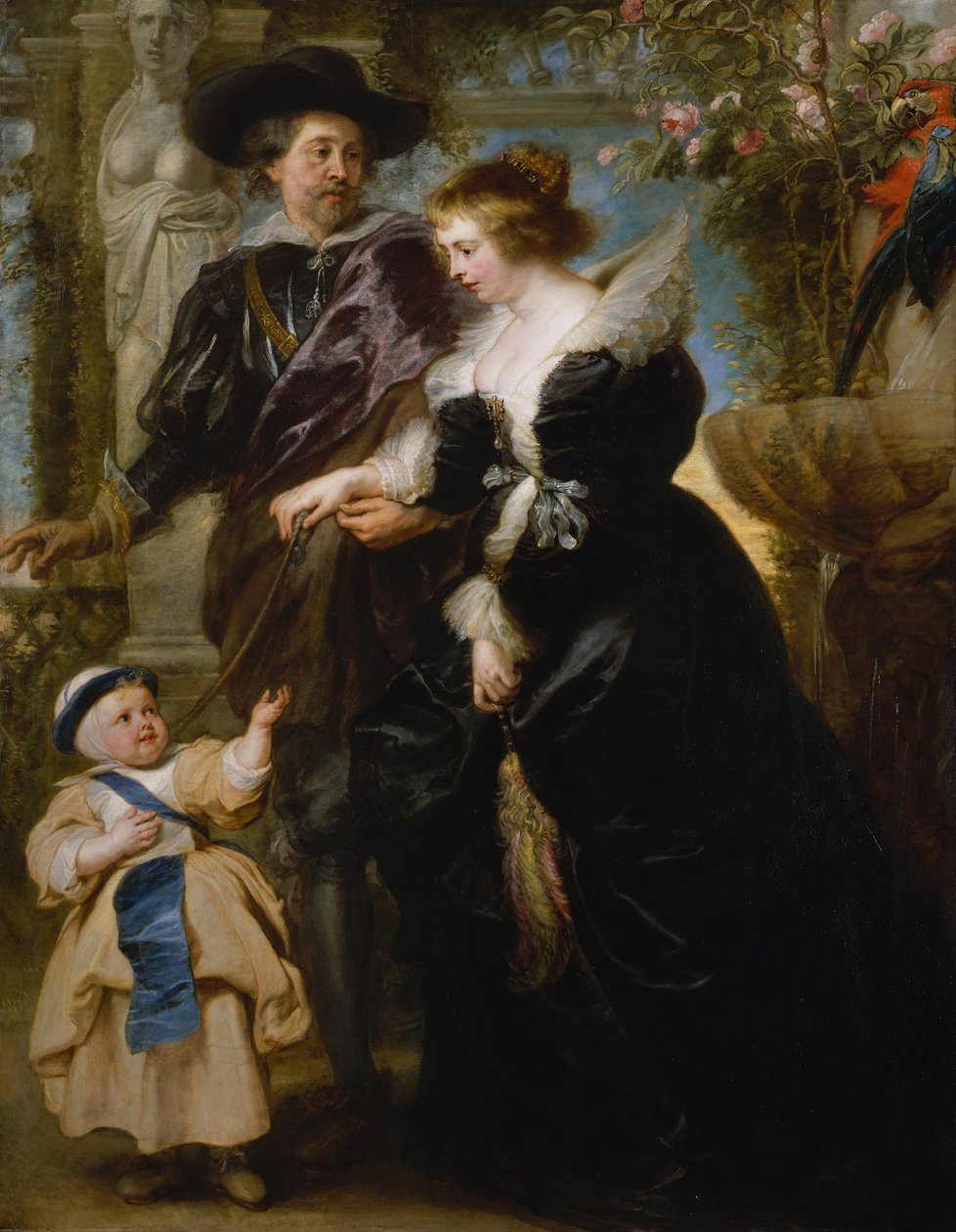Rubens, sua esposa Helena Fourment e um de seus filhos de Peter Paul Rubens