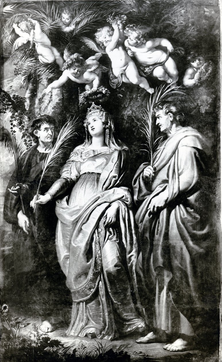 São Domitila com SS. Nereus e Achilleus, 1608 de Peter Paul Rubens