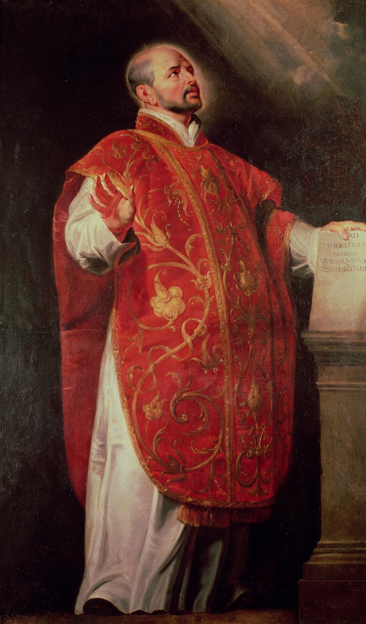 Santo Inácio de Loyola (1491-1556) Fundador dos Jesuítas de Peter Paul Rubens