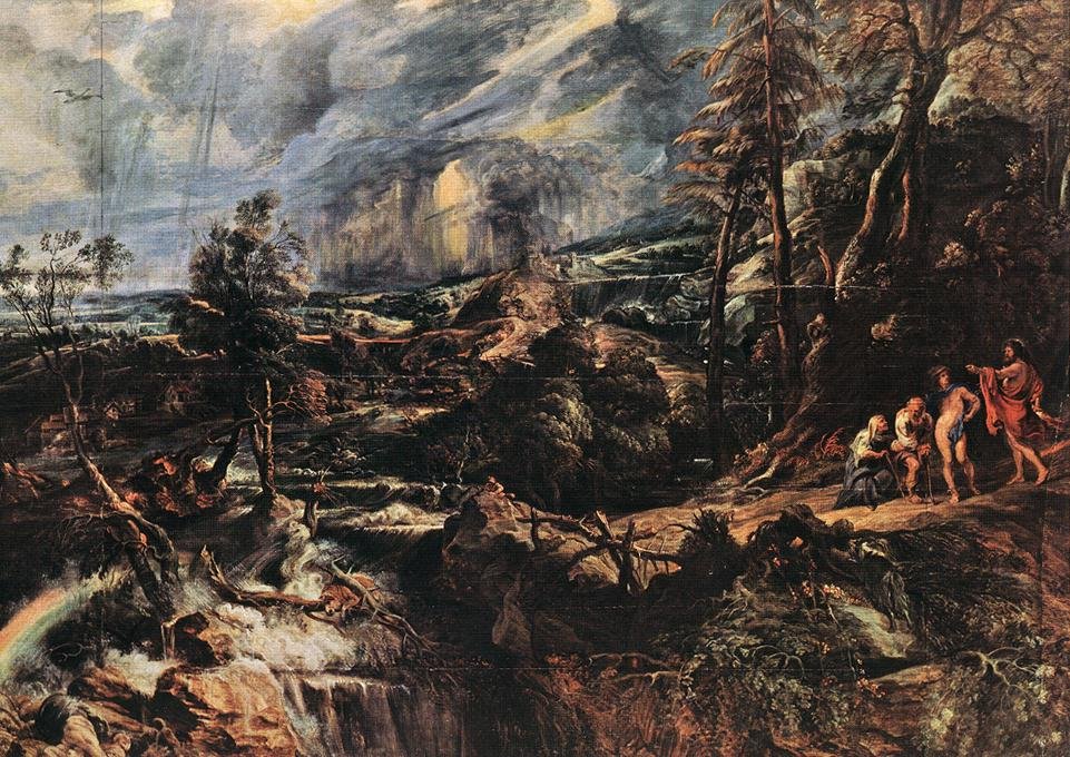 Paisagem tempestuosa de Peter Paul Rubens