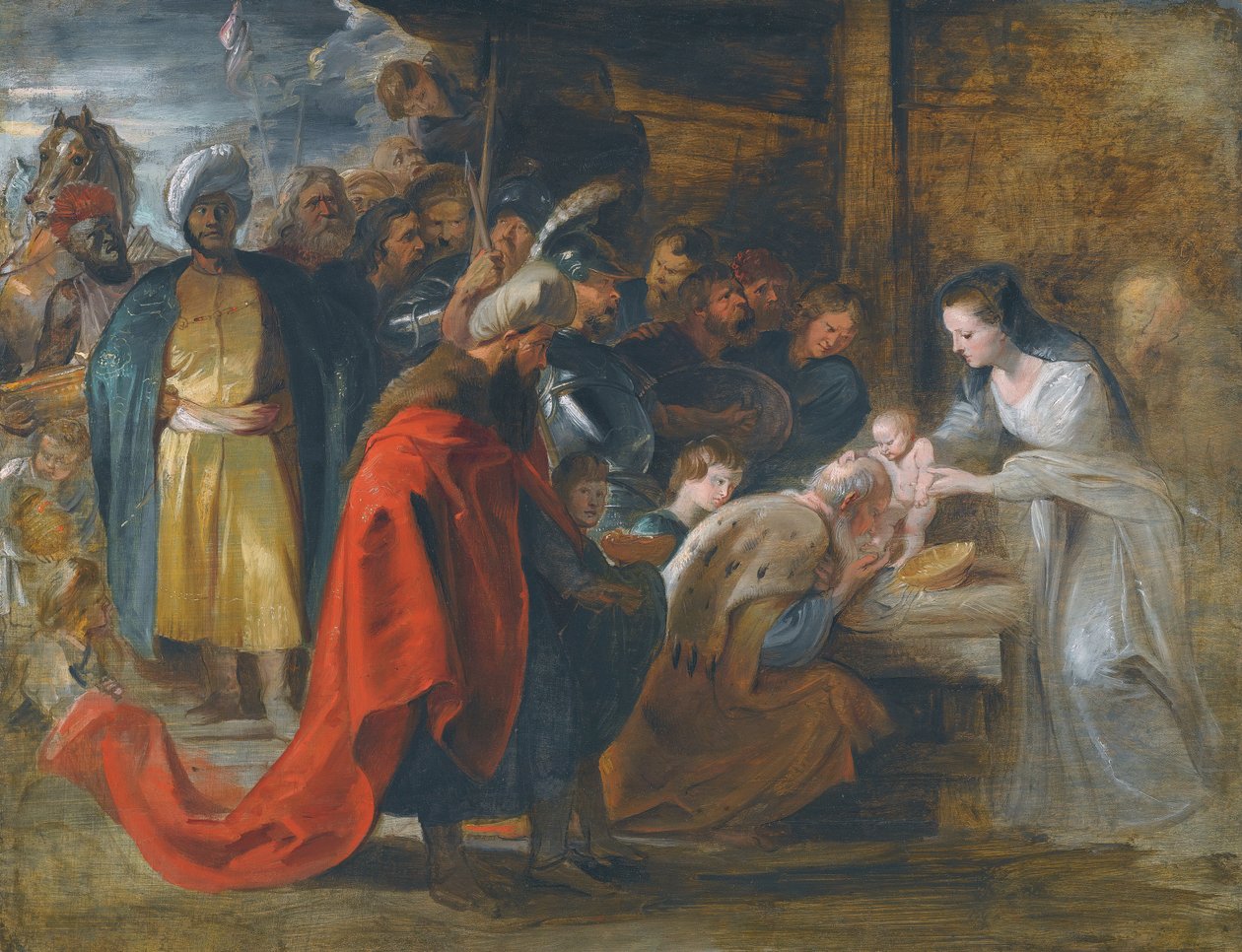 Estudo para Adoração dos Magos de Peter Paul Rubens