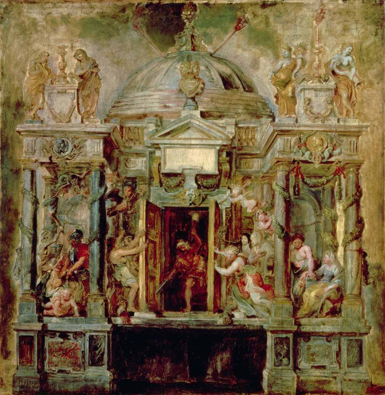 Templo de Janus, de 1630 de Peter Paul Rubens