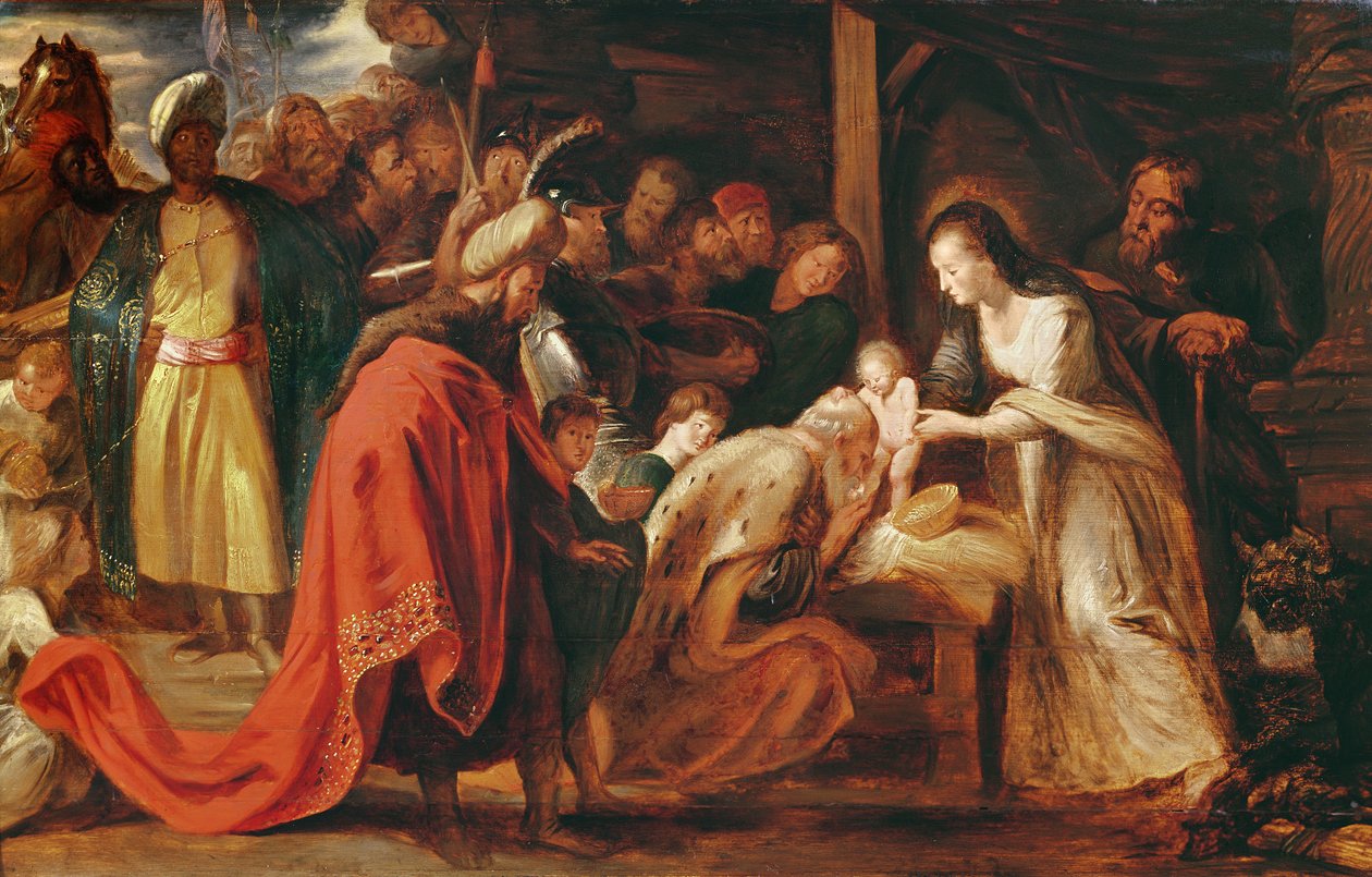 A Adoração dos Magos, c.1617-18 de Peter Paul Rubens