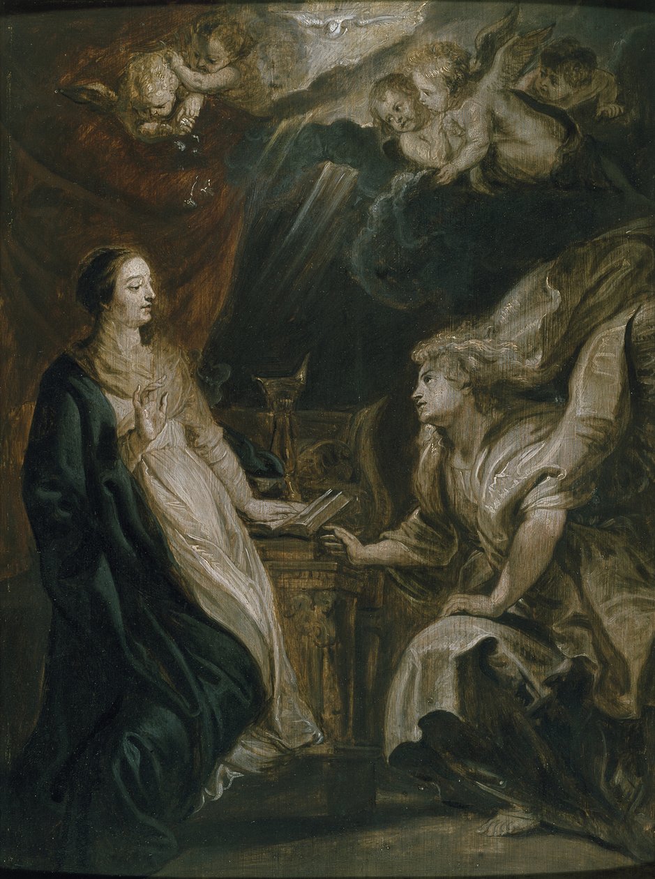 A Anunciação, século XVII de Peter Paul Rubens