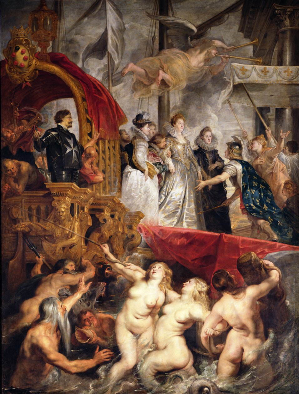 A chegada de Maria de Médicis em Marselha, 3 de novembro de 1600, 1621-25 de Peter Paul Rubens