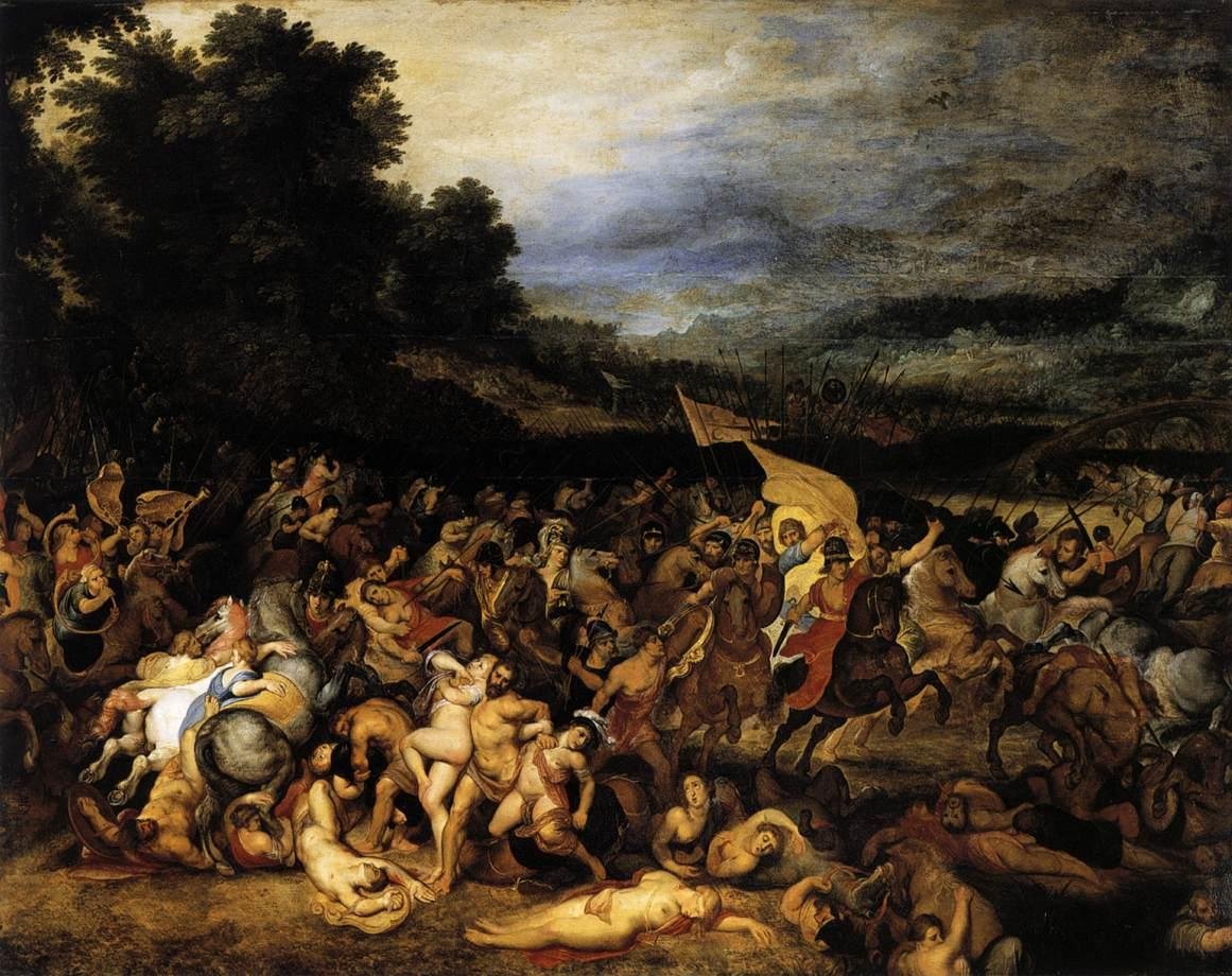 A Batalha das Amazonas de Peter Paul Rubens