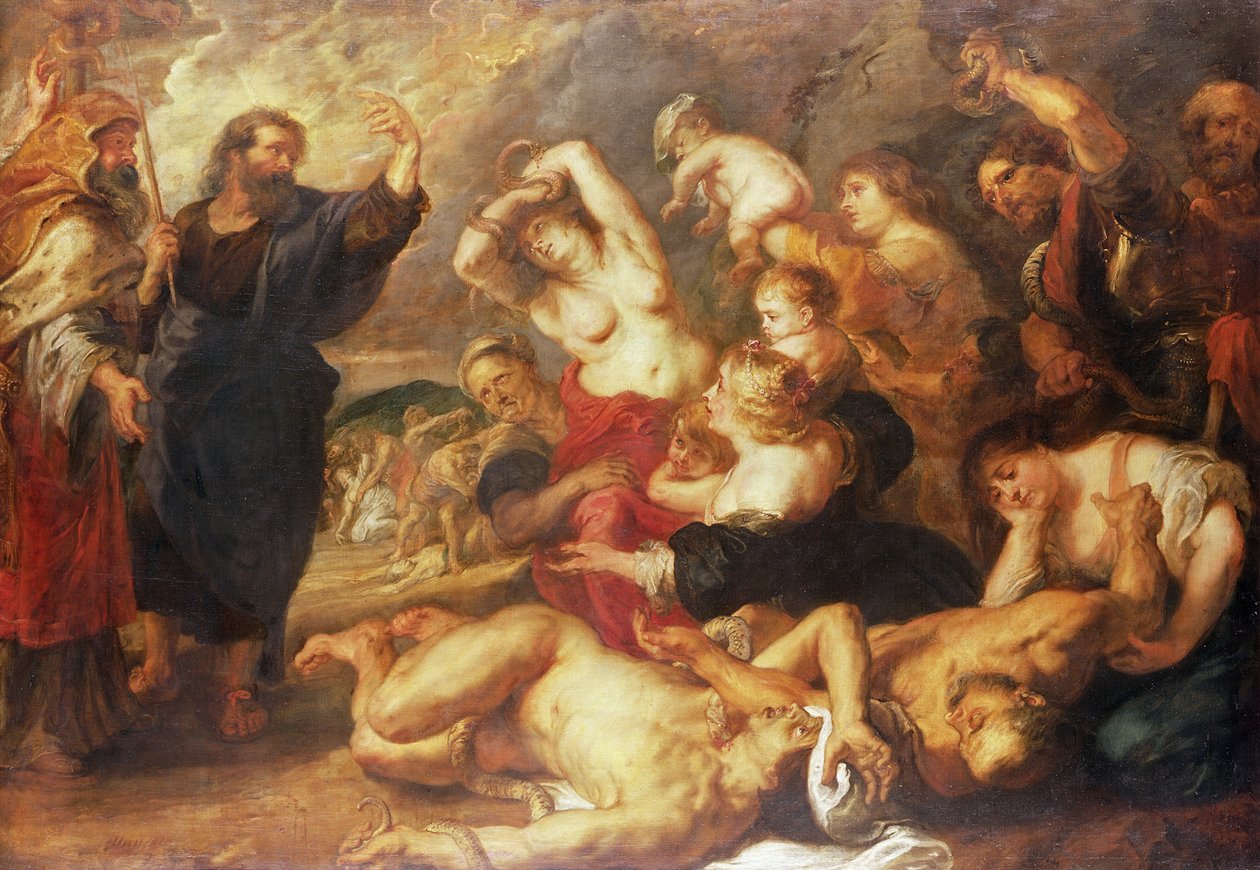 A Serpente de Bronze, c.1635-40 de Peter Paul Rubens
