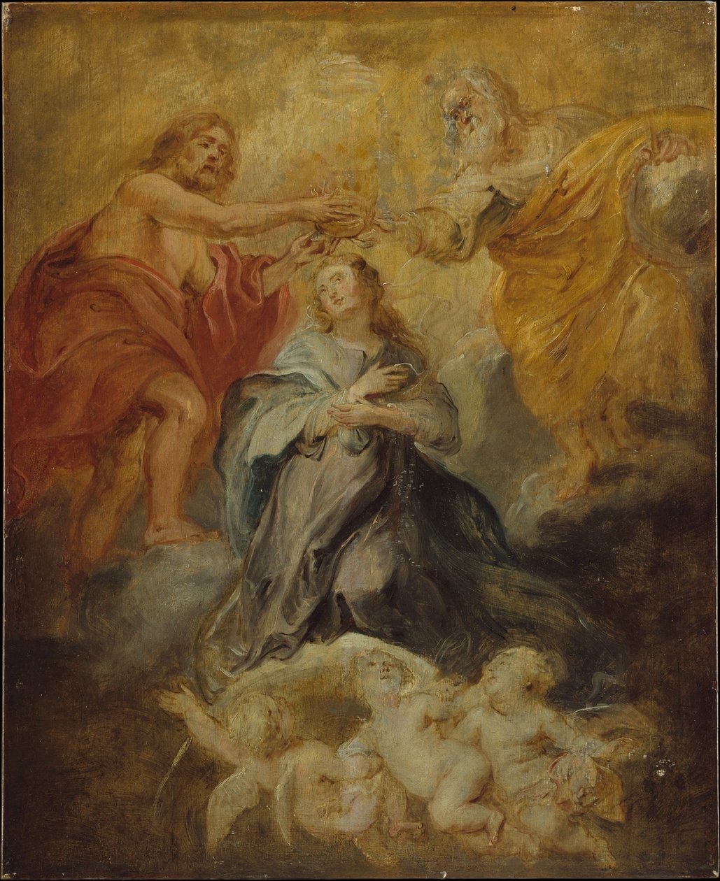 A coroação da virgem, c.1632-33 de Peter Paul Rubens