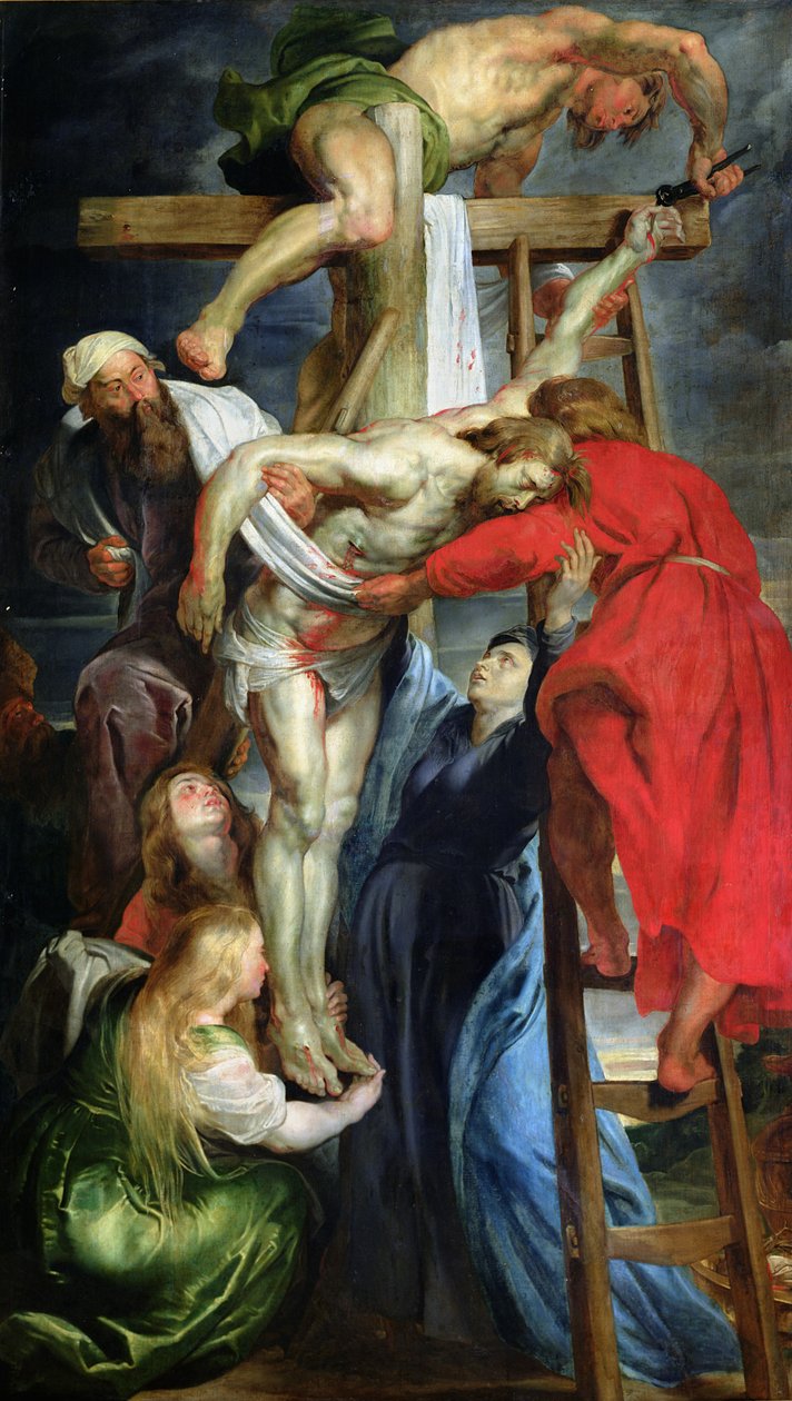 A descida da cruz, c.1614-15 de Peter Paul Rubens