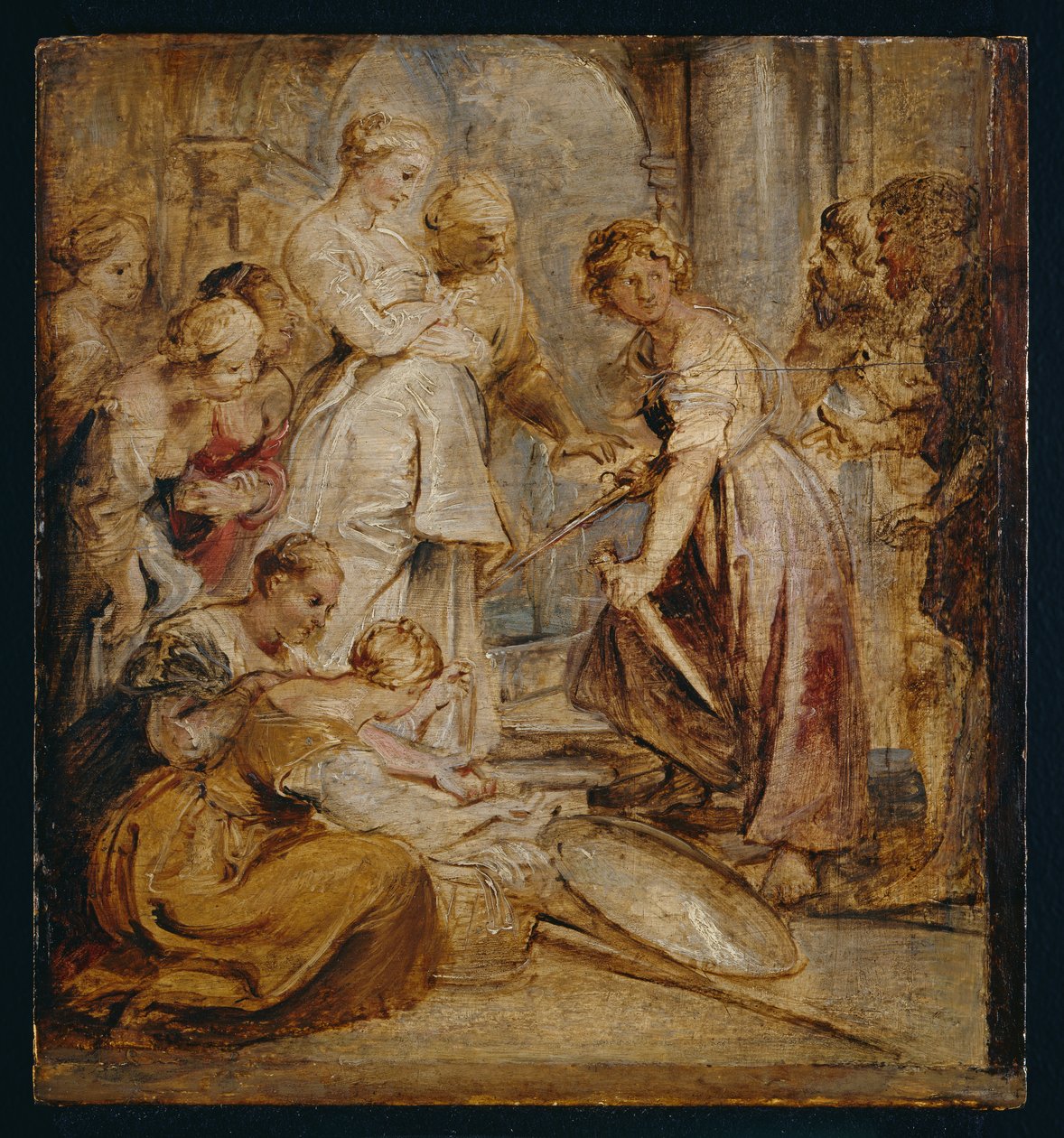 A descoberta de Aquiles entre as Filhas de Lykomedes, c.1618 de Peter Paul Rubens