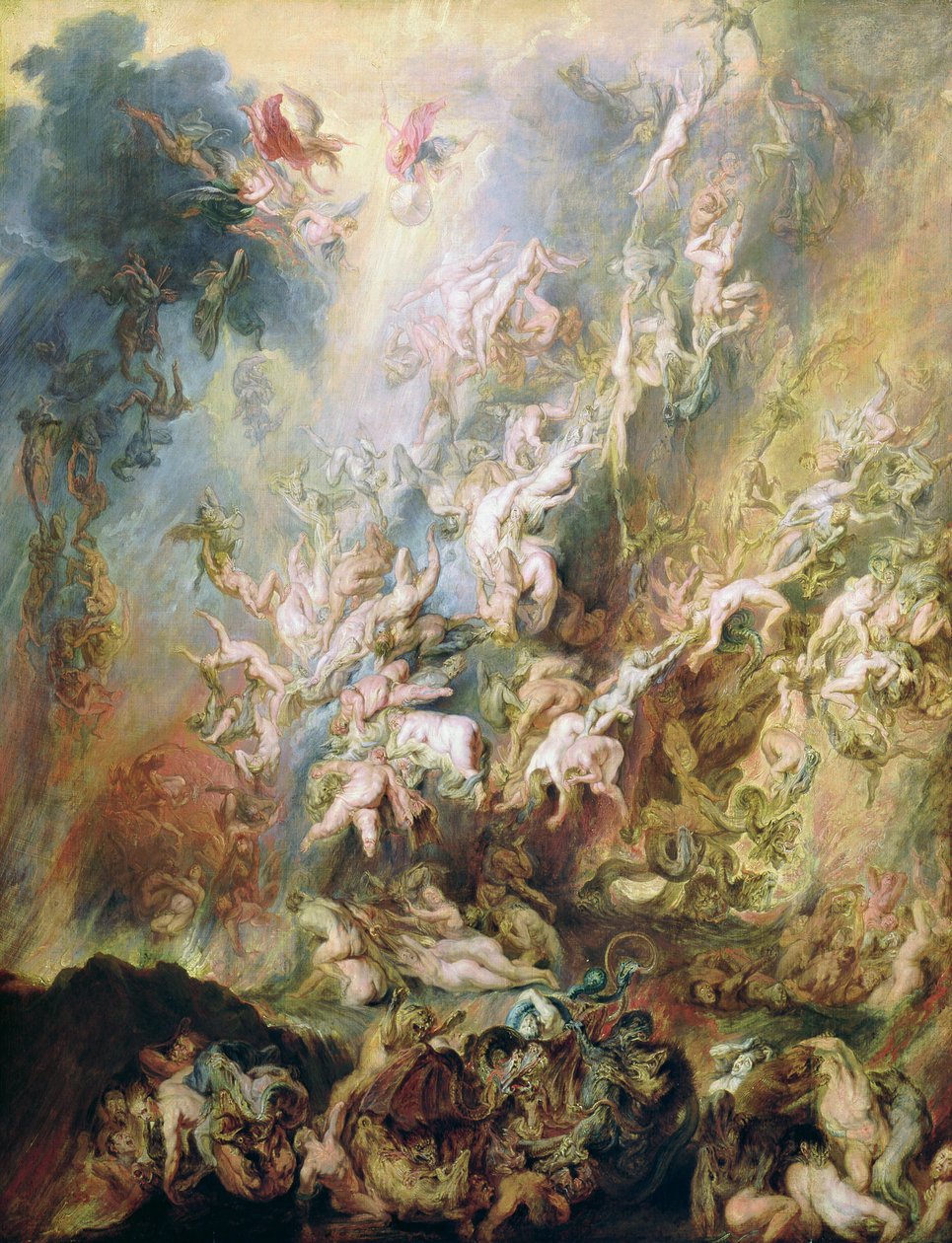 A queda dos condenados de Peter Paul Rubens