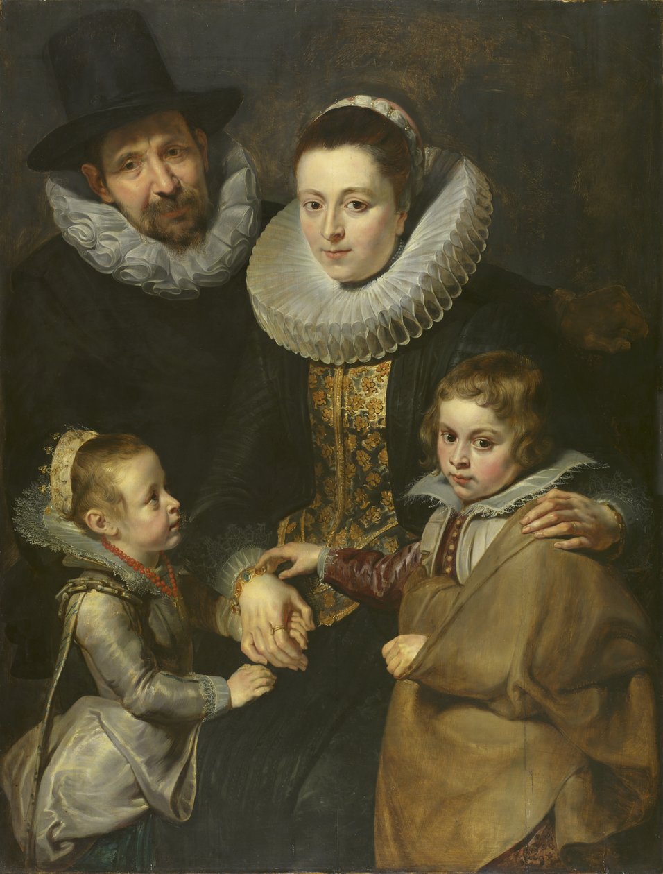 A Família de Jan Brueghel, o Velho, c.1612-13 (painel) de Peter Paul Rubens