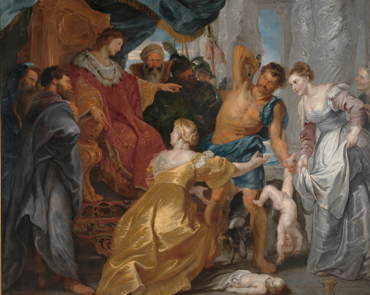 O julgamento de Salomão de Peter Paul Rubens