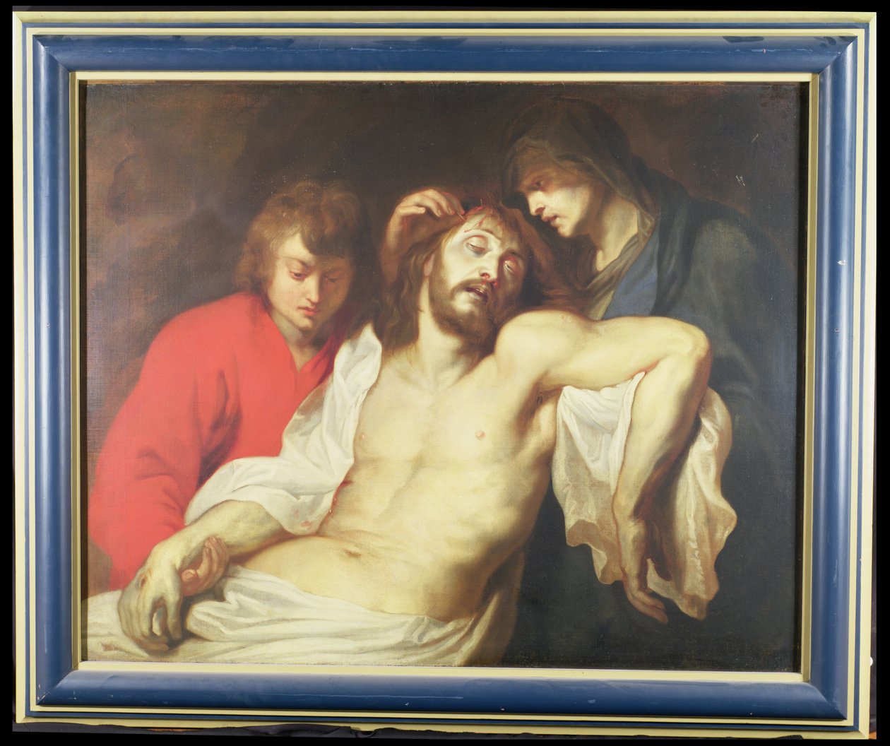 A lamentação sobre os mortos Cristo com a Virgem e São João de Peter Paul Rubens