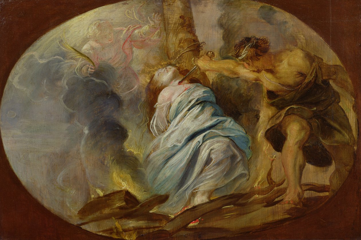 O martírio de Santa Lúcia, c.1620 de Peter Paul Rubens