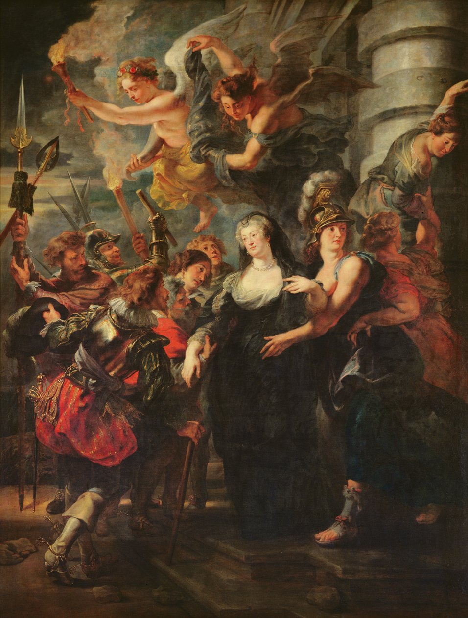 O Ciclo Medici: Marie de Medici (1573-1642) Escapando de Blois, 21-22 de fevereiro de 1619, 1621-25 de Peter Paul Rubens