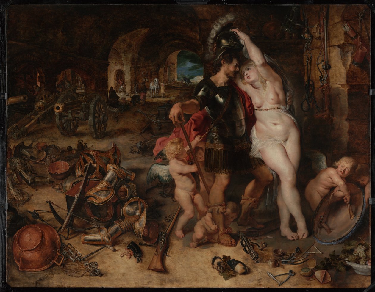 O retorno da guerra: Marte desarmado por Vênus de Peter Paul Rubens