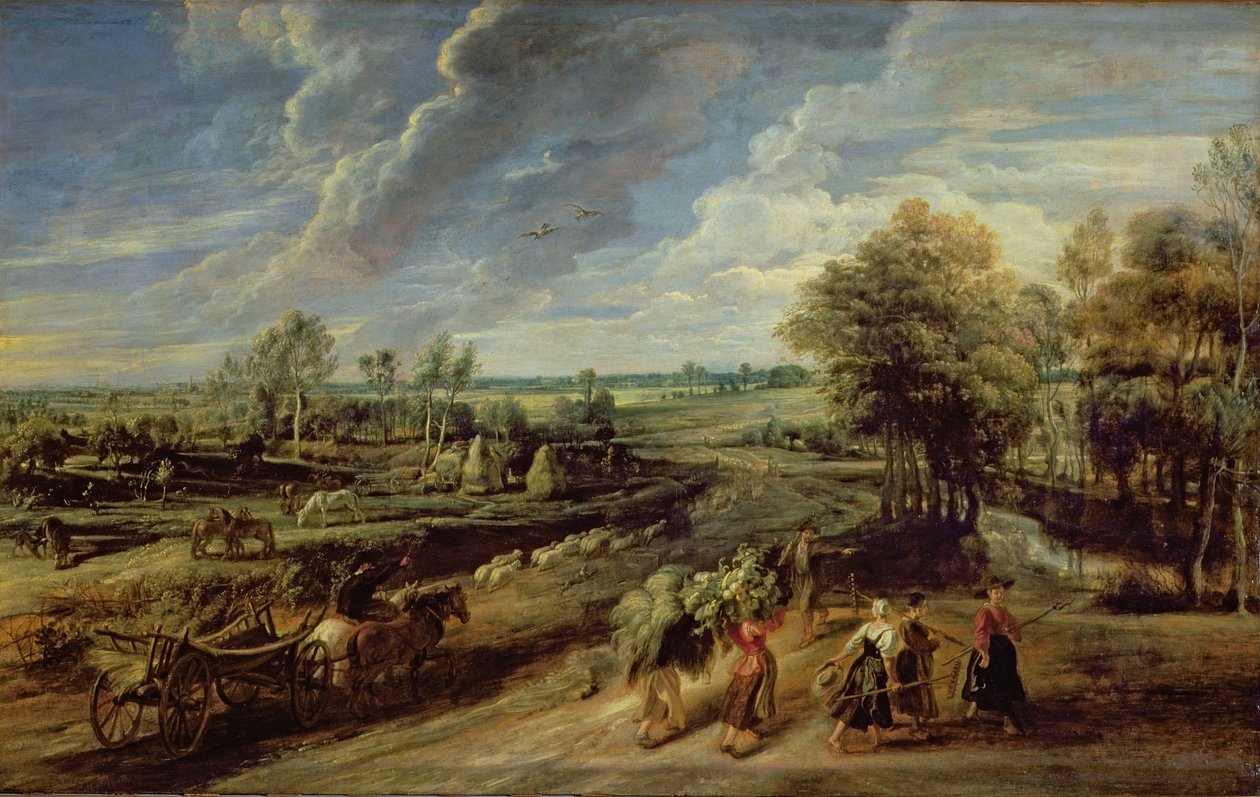 O retorno dos trabalhadores rurais dos campos de Peter Paul Rubens