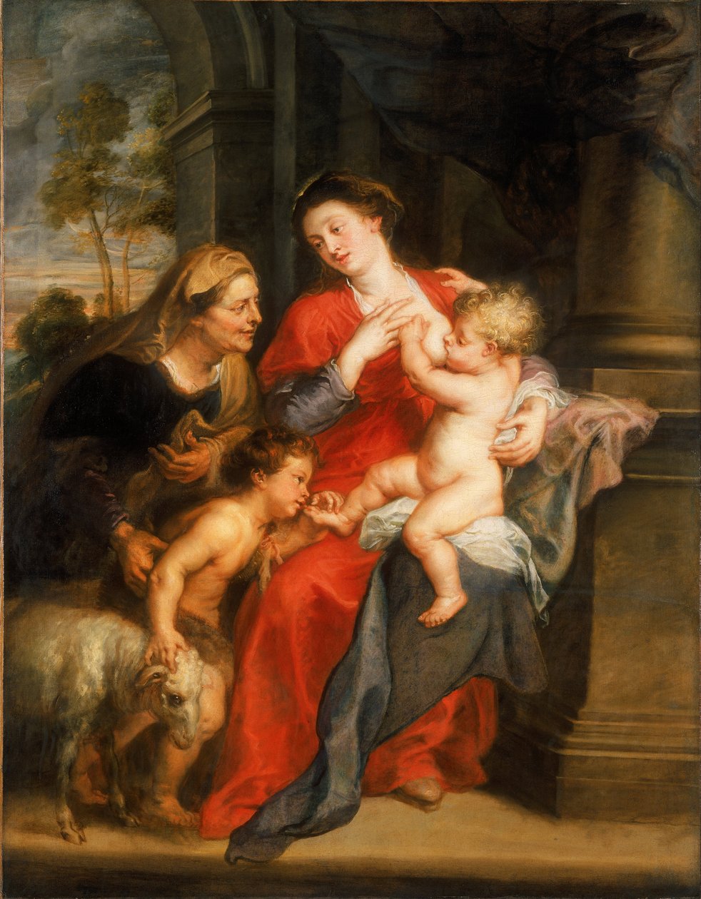 A Virgem e o Menino com os Santos Isabel e João Batista de Peter Paul Rubens