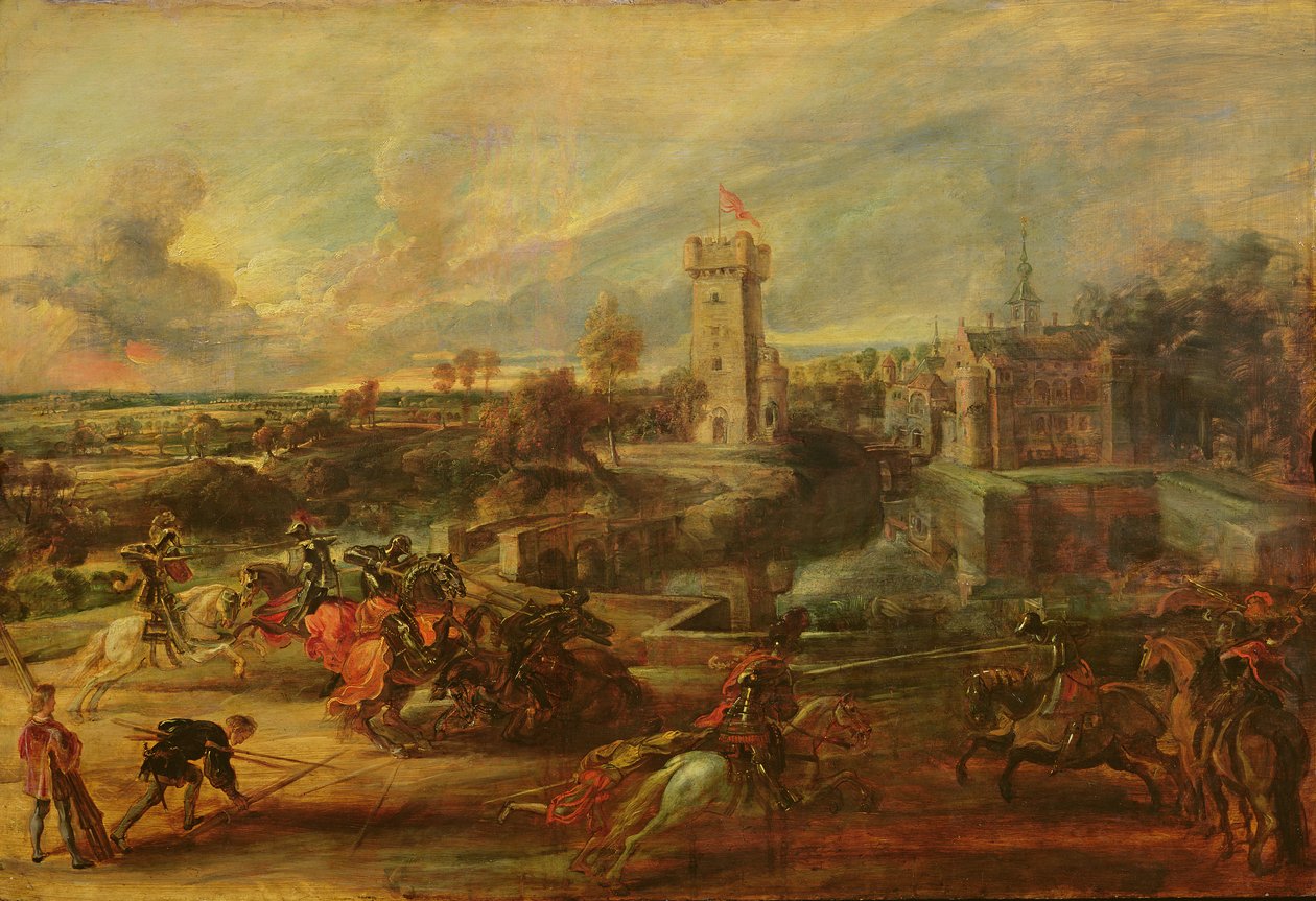Torneio pelo Fosso do Castelo de Steen de Peter Paul Rubens