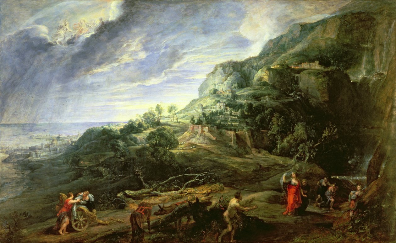Ulisses na ilha de Phaecian de Peter Paul Rubens
