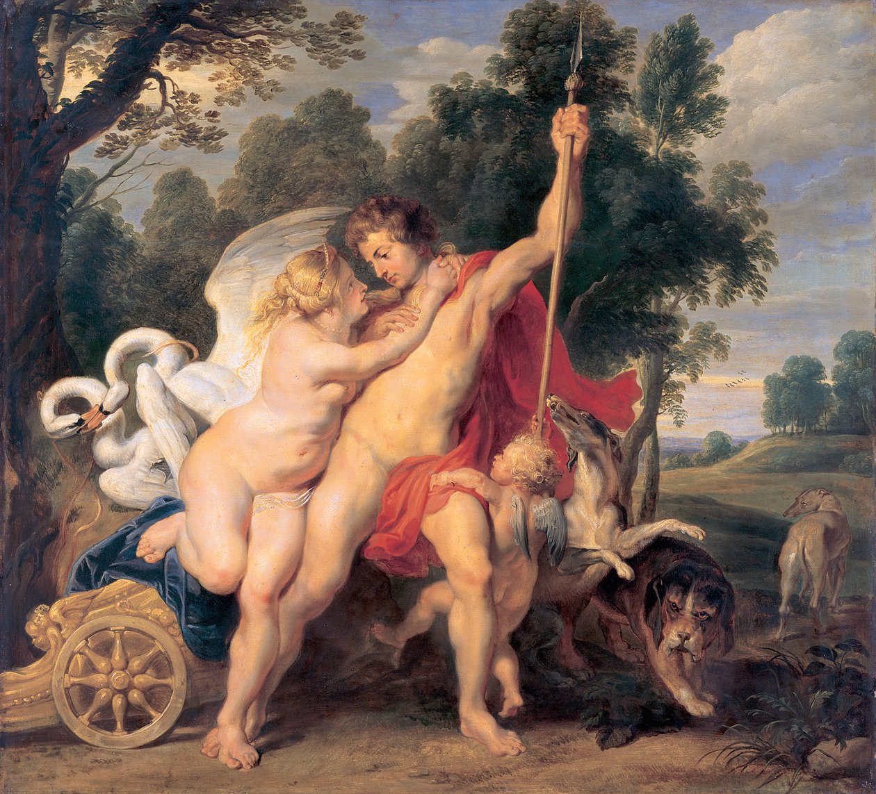 Vênus e Adonis de Peter Paul Rubens