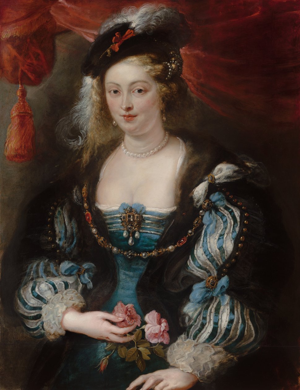 Retrato de uma jovem mulher, c.1620-1630 de Peter Paul and studio Rubens