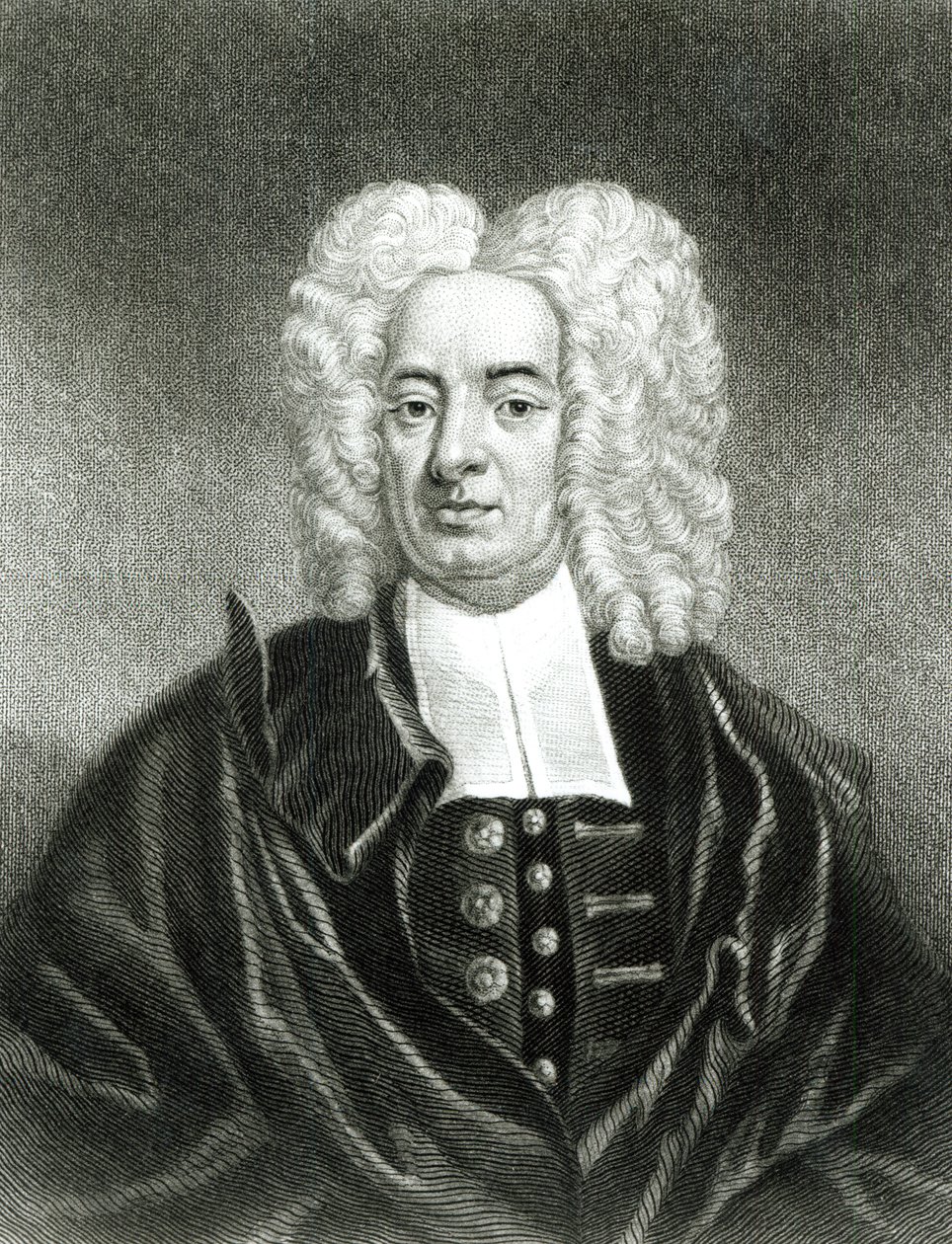 Cotton Mather (1663-1728) gravado por Charles Edward Wagstaff (n.1808) e J. Andrews de Peter Pelham