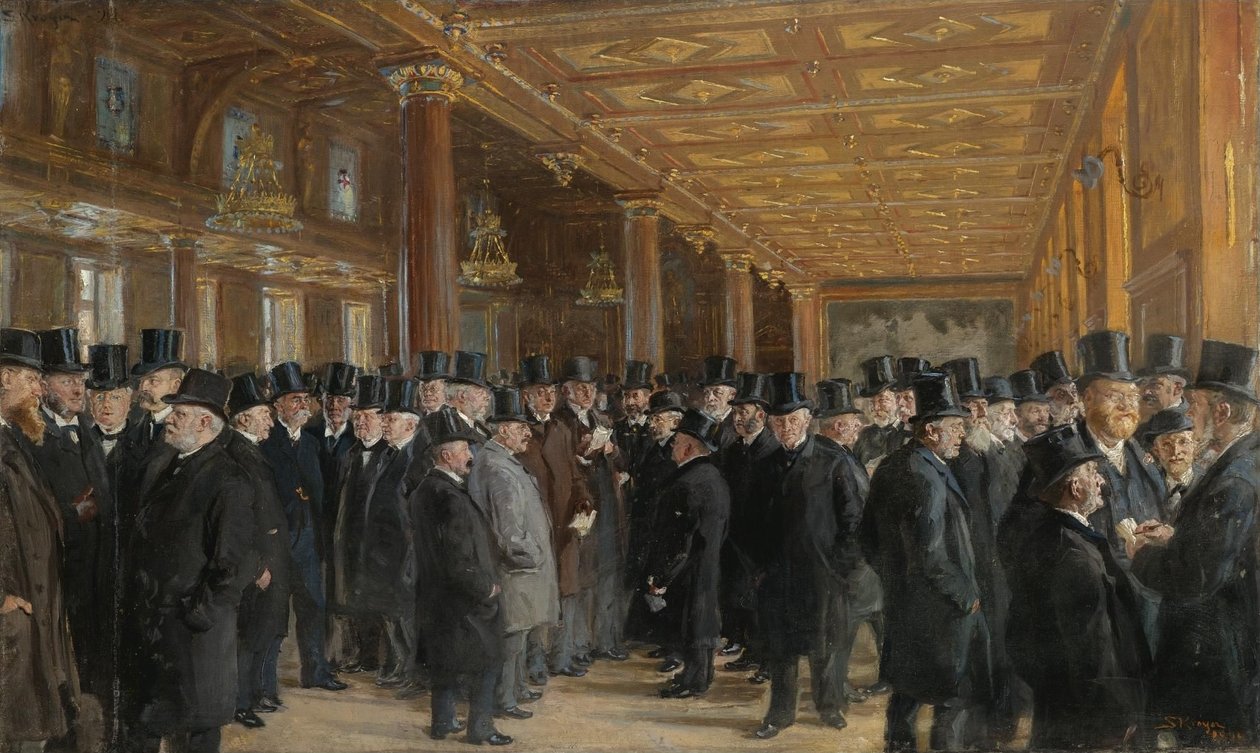 A partir do esboço do porto de Copenhaga de Peder Severin Krøyer