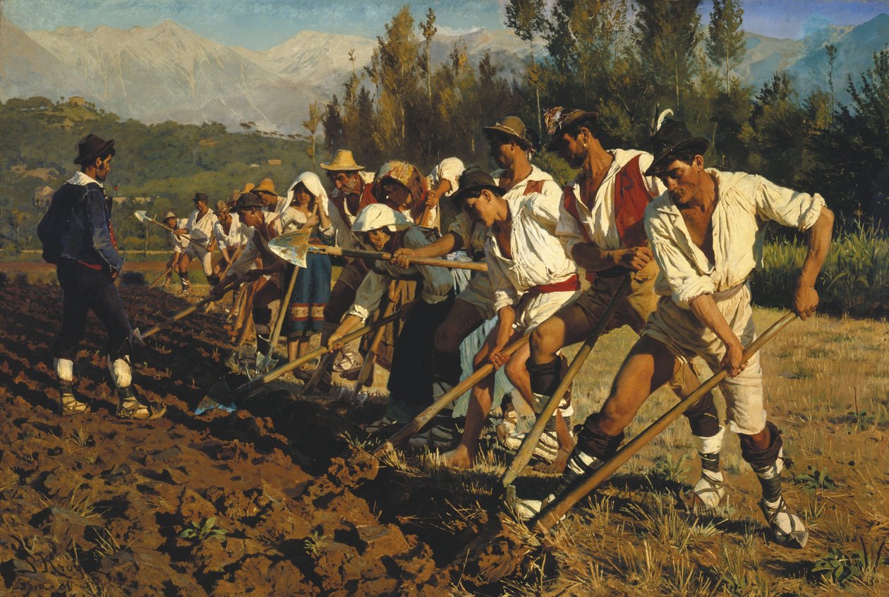 Trabalhadores de campo italianos de Peder Severin Krøyer