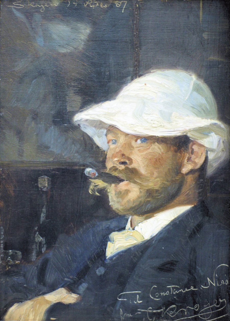 Retrato do pintor Thorvald Niss de Peder Severin Krøyer