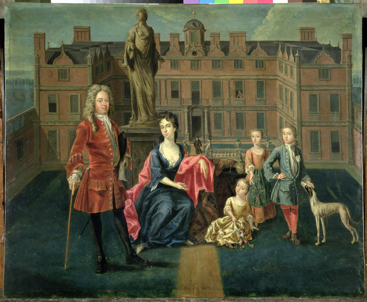 A Família do Norte em Glemham, 1715-16 (óleo sobre cobre) de Peter Vanderbank