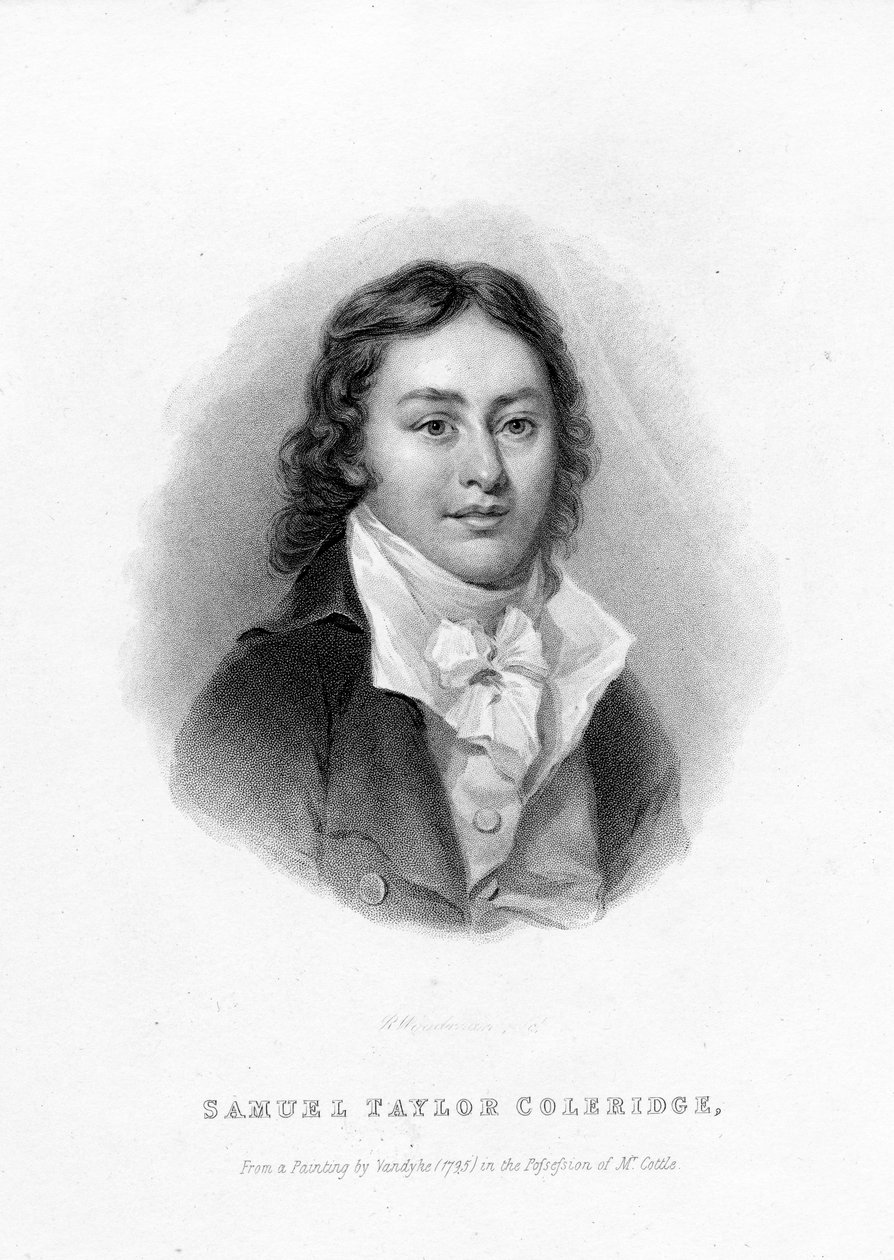 Samuel Taylor Coleridge, gravado por Richard Woodman de Peter van Dyke