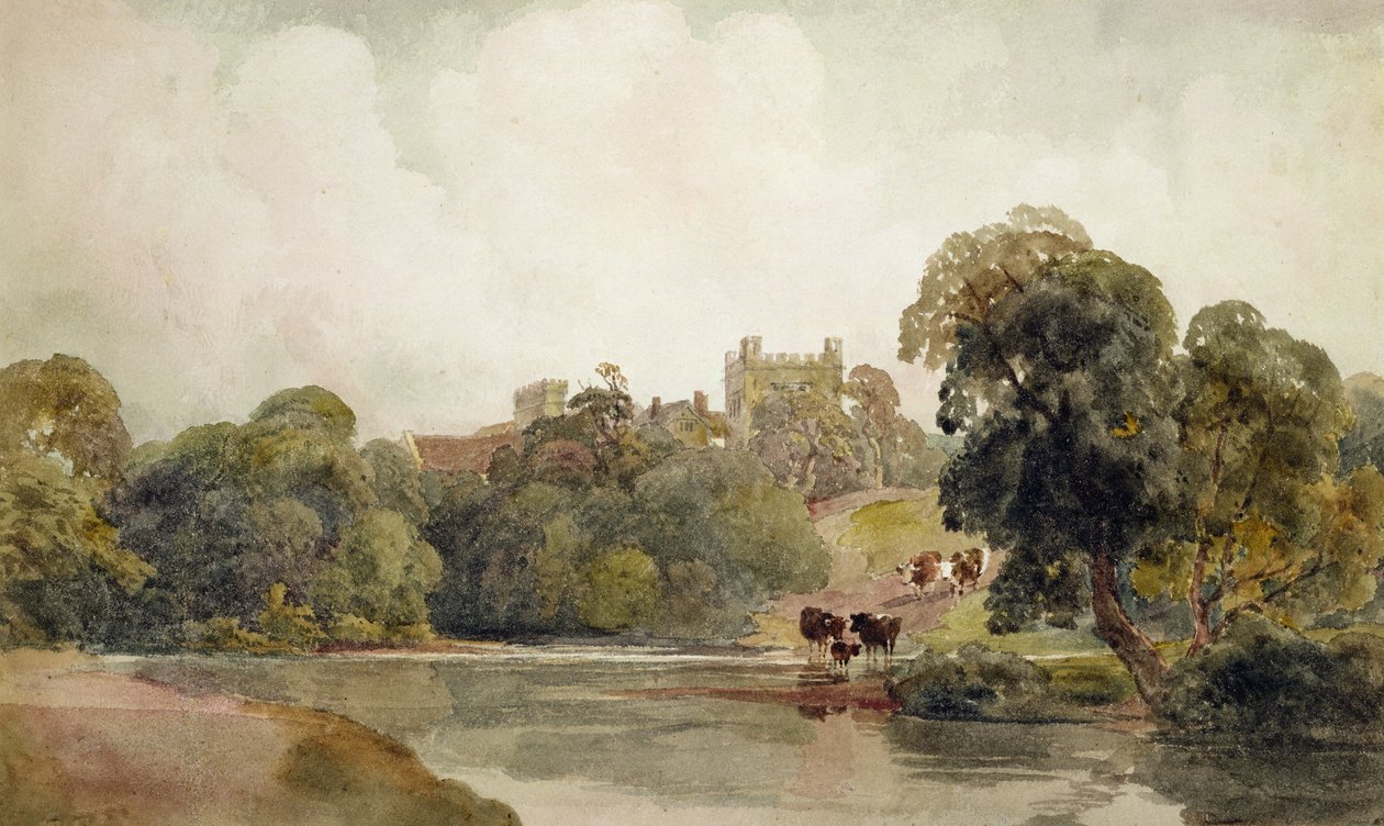 Mortham Tower, Condado de Durham (wc no papel) de Peter de Wint