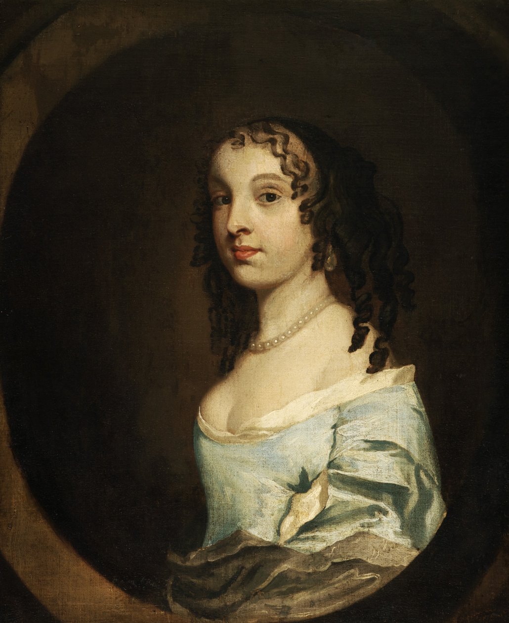 Retrato de uma senhora de azul de Peter Lely