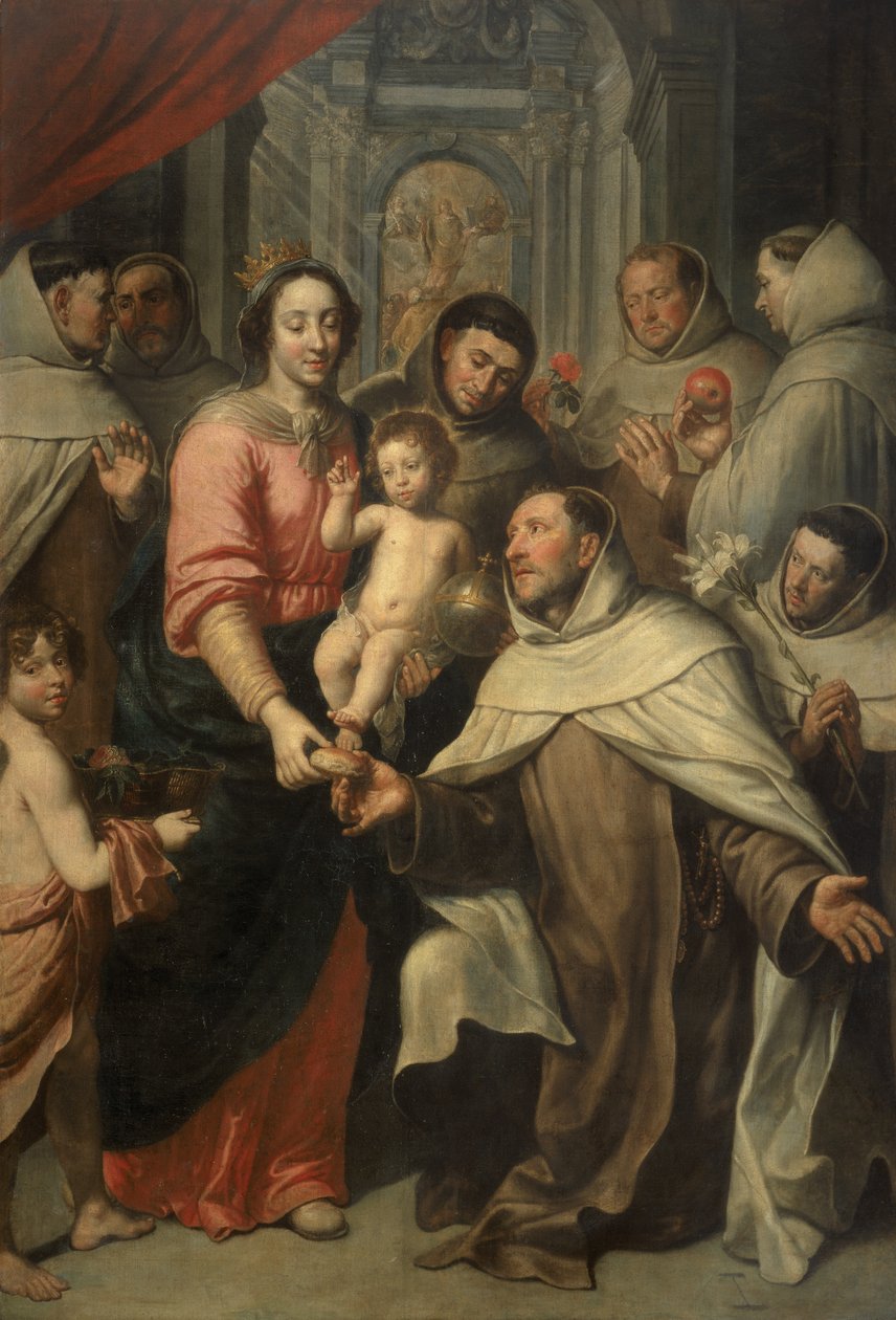 A Virgem dos Carmelitas (óleo) de Peter van Lint