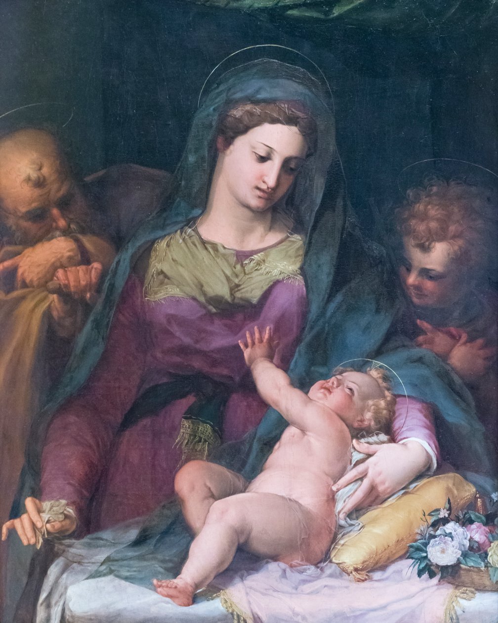 Madonna and Child with the Young St John, antes de 1585, Pieter de Witte (óleo sobre painel) de Peter (1548 1628) Candid