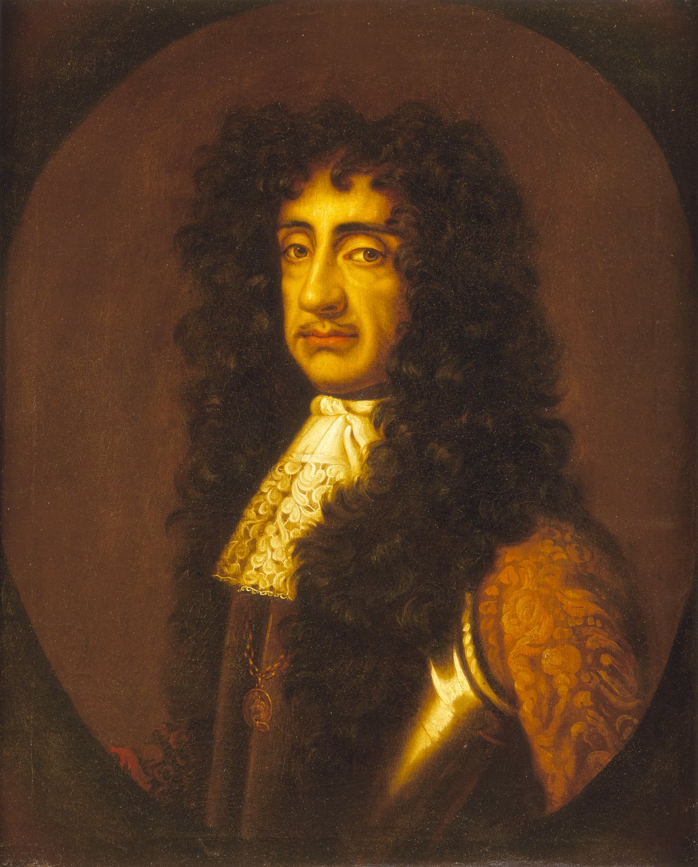 Carlos II (1630-1685), c.1675 (pintura a óleo) de Peter (after) Lely