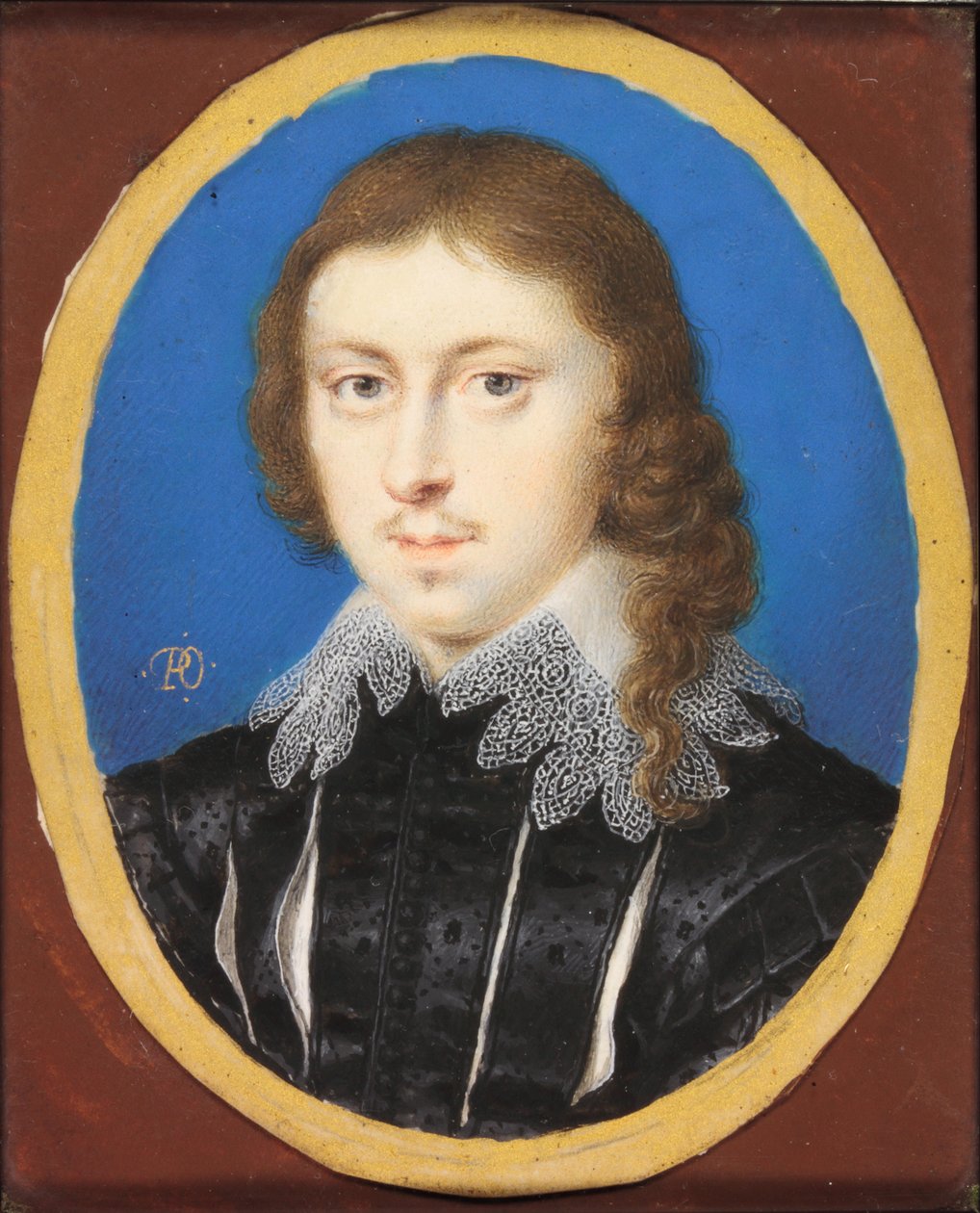 Edmund Waller (aguarela em velino) de Peter Oliver