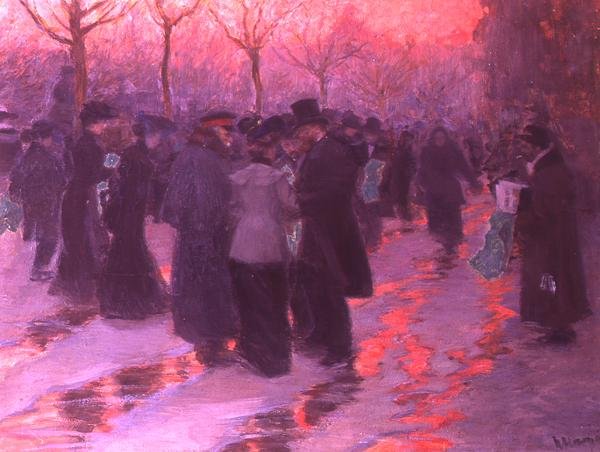Lendo um telegrama sobre a Batalha de Tsushima de Peter Alexandrovich Nilus