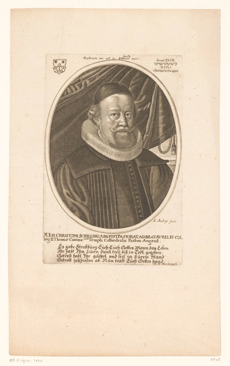 Retrato de Johann Christoph Schilling de Peter Aubry (II)