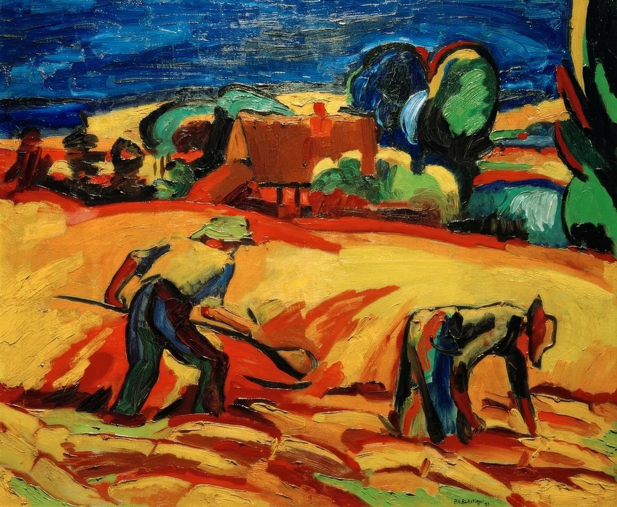 paisagem de Peter August Böckstiegel
