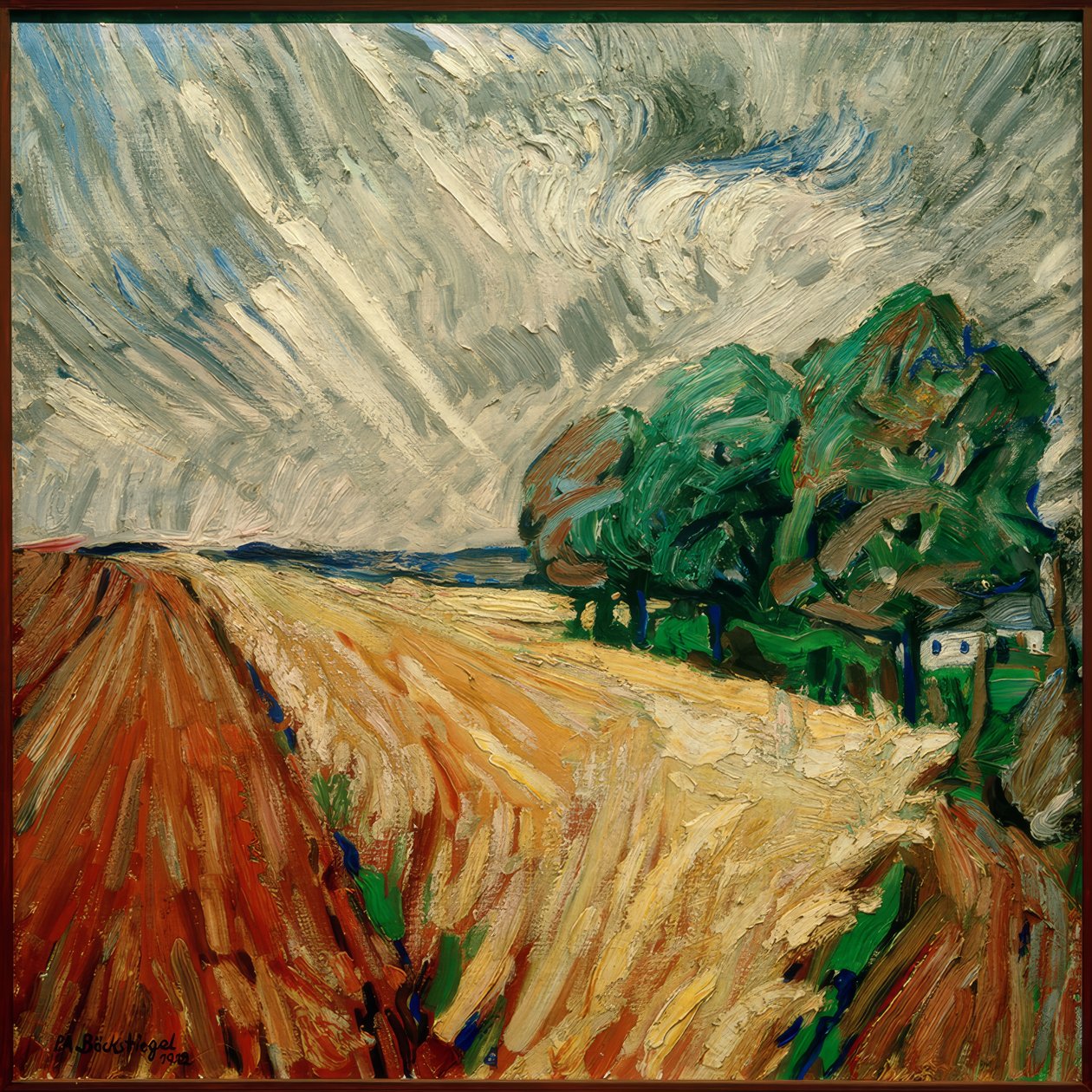 paisagem de Peter August Böckstiegel