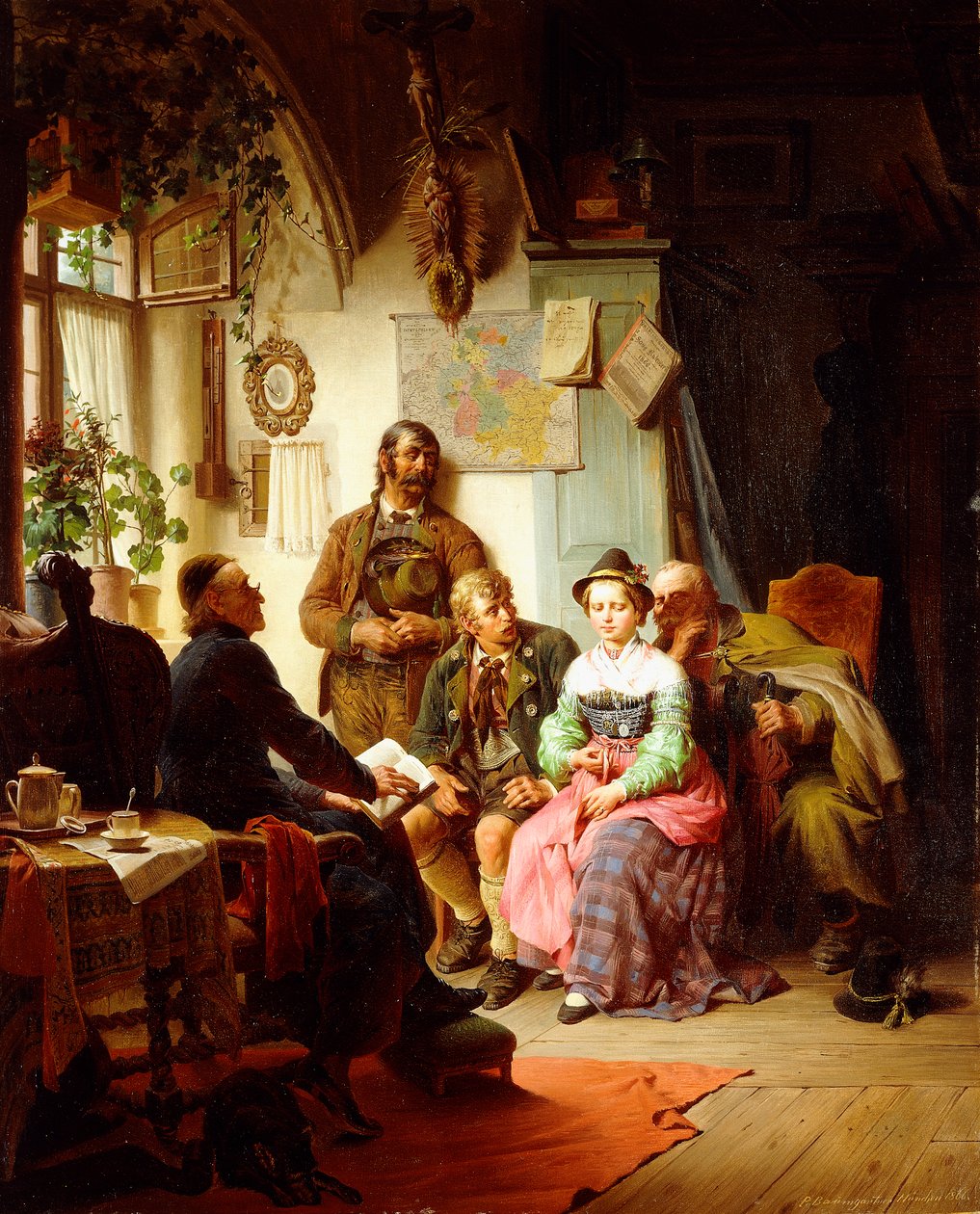 As instruções do casamento, 1866 de Peter Baumgartner