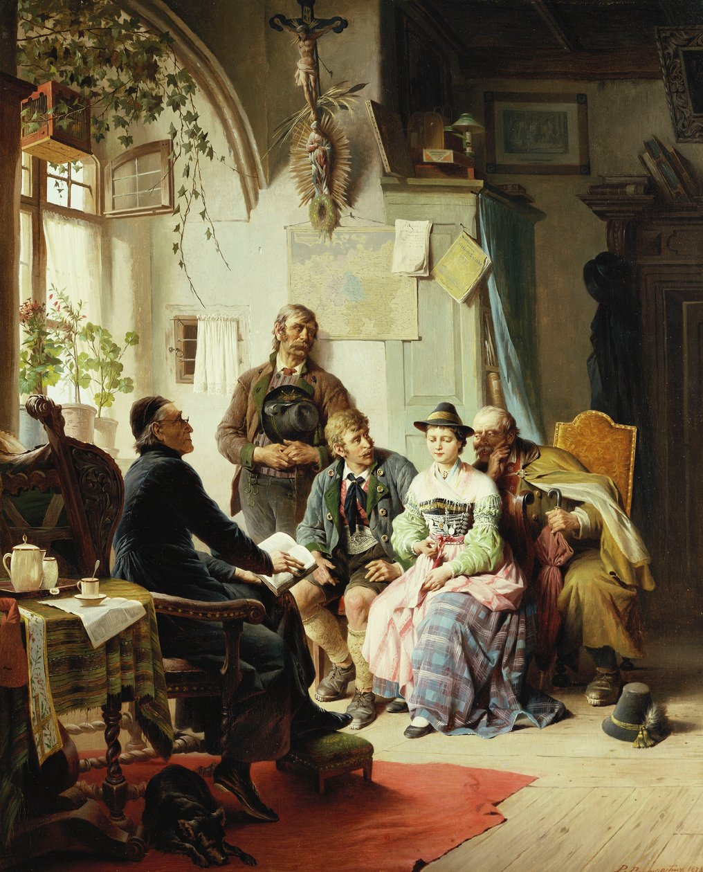 As instruções do casamento, 1878 de Peter Baumgartner