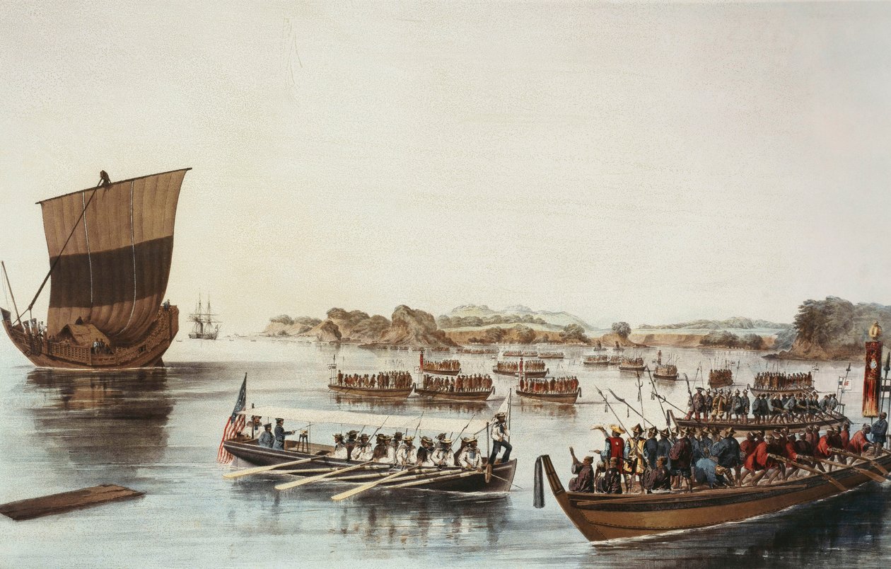 Passando o Rubicon, c.1853 de Peter Bernhard Wilhelm Heine